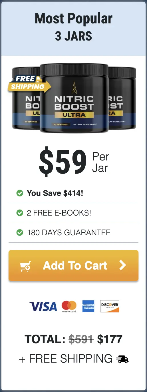 Nitric Boost Ultra 3 bottles